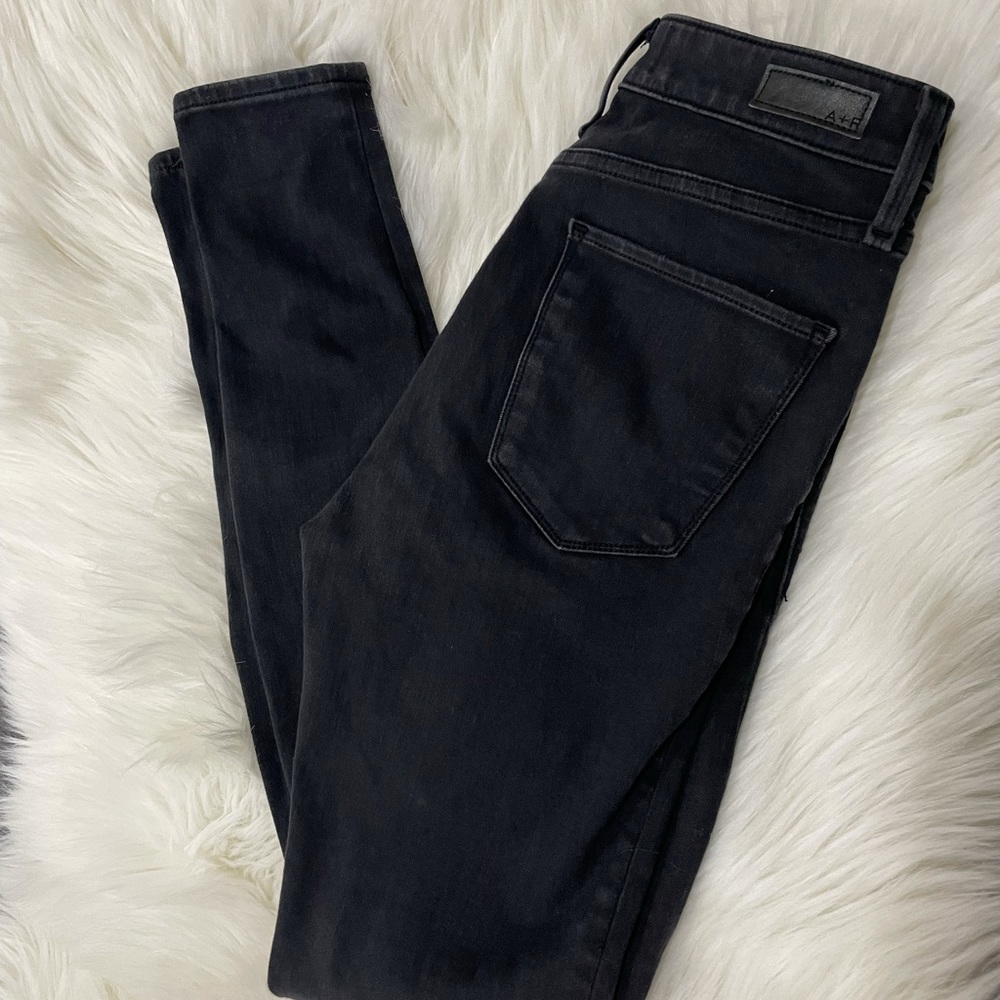 Abercrombie and Fitch black wash jeans